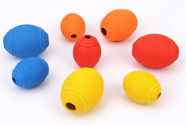Kæledyrsgodbidsbold Foderdispenser Iq Godbidsdispenserende Bold Hunde Interaktivt Legetøj Gummi Tygelegetøj Langsom Foderautomat Til Katte Hunde