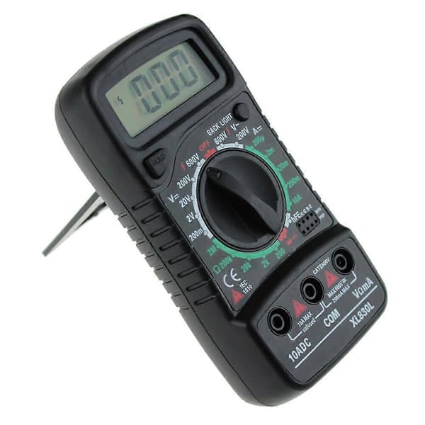Amperemeter Voltmeter Batteri Volt Ström Voltmeter Digital Display Multimeter