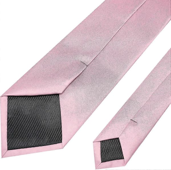 Enfärgad slips herrslips för affärer och bröllopsfest Blush Pink