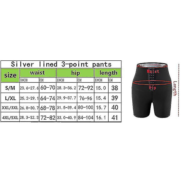 Tflycq Naisten Muotoiluvaatteet Saunahousut Korkea vyötärö Tiukka Urheilu Fitness Housut Rinnallinen Vatsa Control Sweat Kolmen/viiden/yhdeksän pisteen housut Three point pants 4XL-5XL