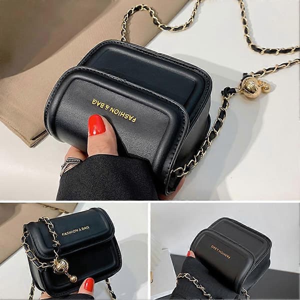 Sling Bag Mini Damväskor Koreansk Stil Axelryggsäck Kvalitets Sling