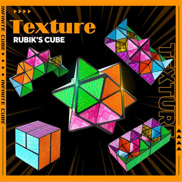 3D Variabel Rubiks kub Hand Flip Pussel Stress Relief Fidget Toy Barnpresent C
