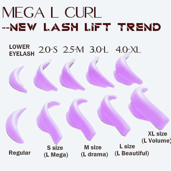 Vipperløft Pad Shield, Gør-det-selv Vippeløft Pads, Mega L Curl Perm Rod Roller Med 5