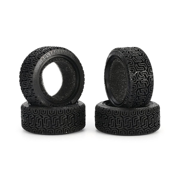 4 stk. 68 mm 1/10 Rc On-road Touring Bil Gummi Dæk Hjul Dæk Til Sakura Redcat, grøn