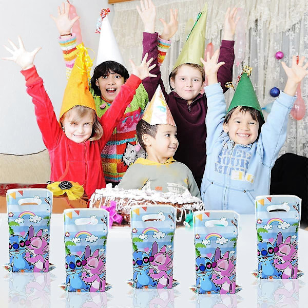 30 kpl Lilo & Stitch -juhla-lahjapussia, Stitch -syntymäpäiväjuhlan koristetarvikkeita, Stitch -juhlamakeispussit