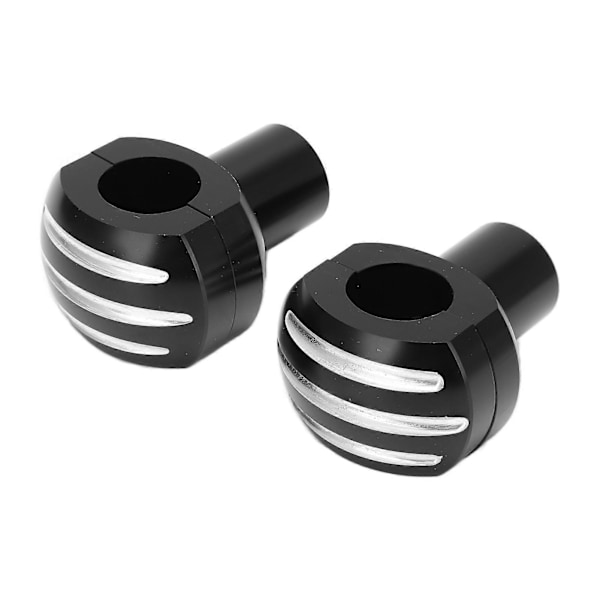 Motorcykelstyre Höjare 25mm CNC Universal Motorcykelstyre Klämma Runt Huvud med Randigt Styre Lyftare Svart