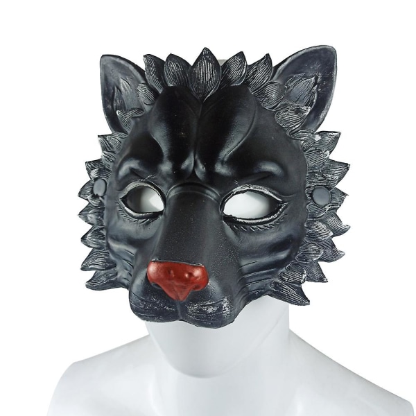 Leijonanaamio Puolikasvojen koristeellinen tarvikkeet Kestävä 3D Halloween Naamio Pu Foam Lion Mask Aikuisten pukujuhlatarvikkeet PUM20005-3