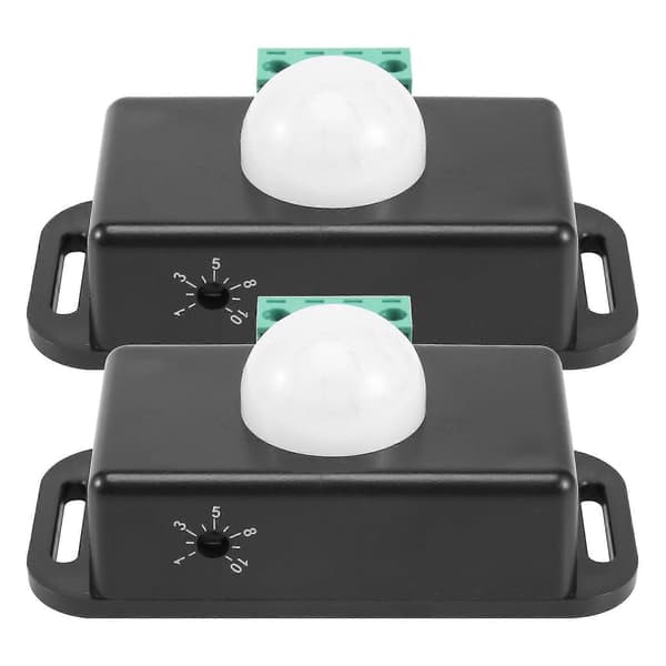 Rörelsesensorsbrytare, 12V 24V PIR-sensor LED för flexibla LED-strips, 2-pack