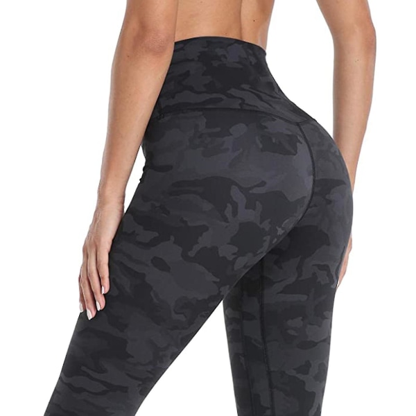 Tflycq Womens Stretch Yoga Leggings Fitness Löpgym Sport Full Längd Active Pants Gray L