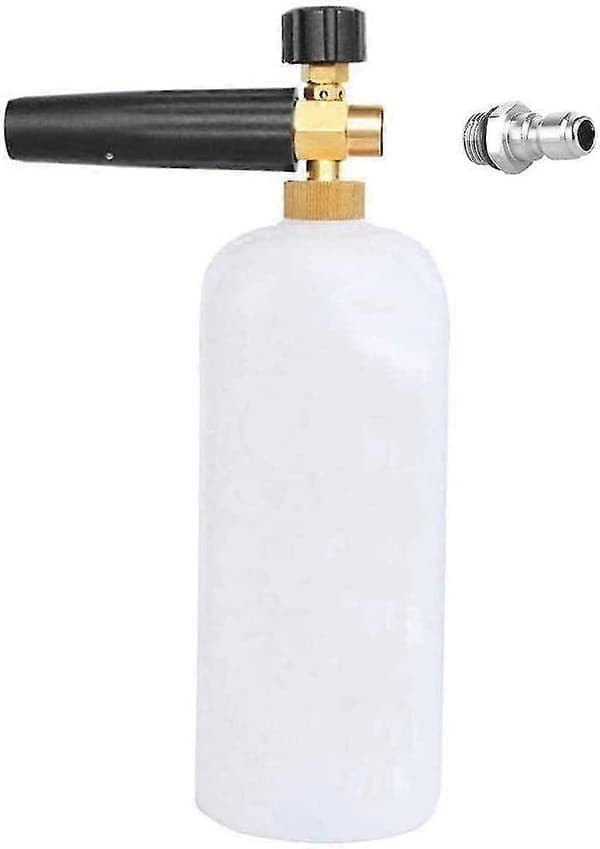 1/4'' Quick Release Connector, 14mm Han Til 1/4 Tomme Quick Release Højtryksrenser Sæbesprøjte Adapter, Skumsprøjte Rustfrit Stål Kobling