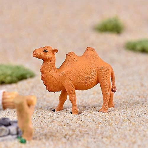 10 stk. Kamelfigurer Håndmalet Kamelfigur Miniature Dyrestatue Vildtlevende Baktrisk Kamel Kamel Dyremodel Bordplade Dyrefigur Ca