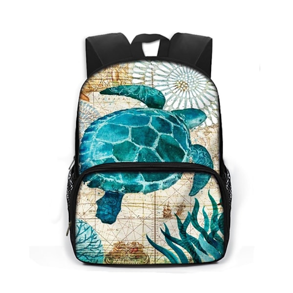 13 tuumaa Söpö See Eläin Lasten Koululaukut Dolphin Octopus Merikilpikonna Lapset Lastentarha Reppu Pojat Tytöt Koululaukku Kirjakassi style 9