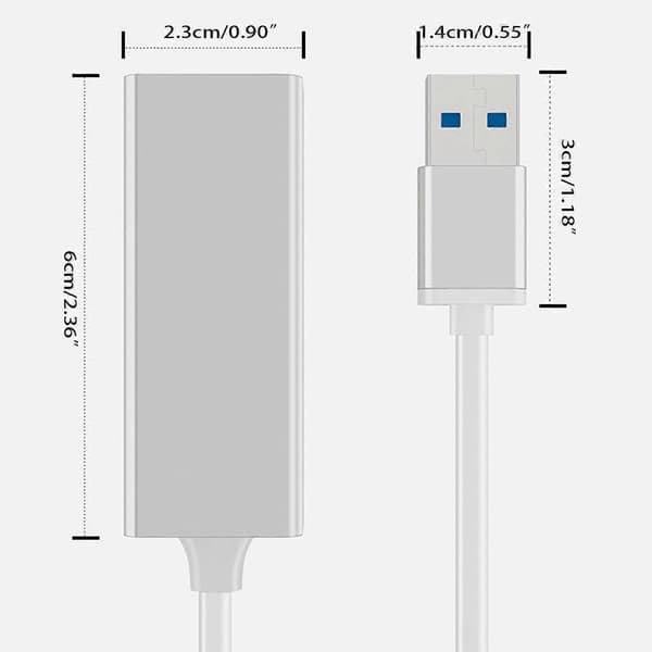 USB3.0 Ethernet-adapter for Switch for MacBook, høyhastighets nedlasting