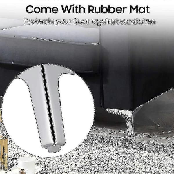 4-pak Metal Møbel Sofaben, DIY Møbelfødder Udskiftning