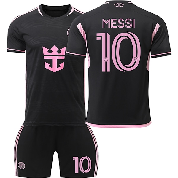 24-25 Miami Jersey Away Voksen Børn Kortærmet Fodboldtøj Sæt Nr. 9 Suarez Nr. 10 Vest NO.10 18