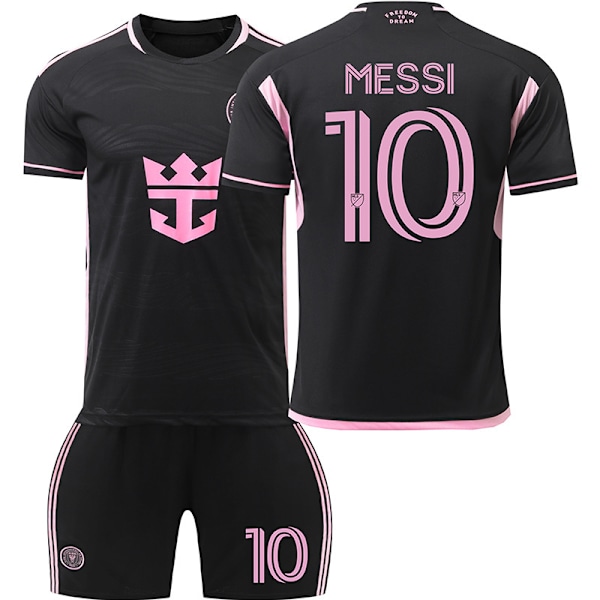 24-25 Miami Jersey Away Vuxen Barn Kortärmad Fotbollskläder Kostym Nr.9 Suarez Nr.10 Väst NO.10 With Socks 22