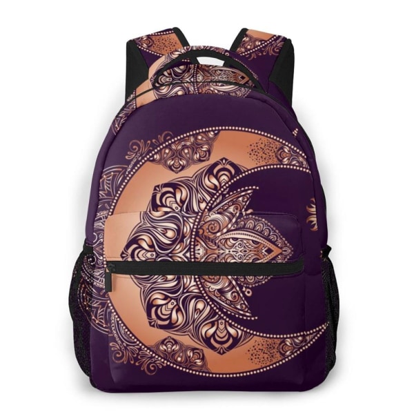 Skuldervesker for kvinner Girly Boho Style Golden Moon ryggsekk colour2