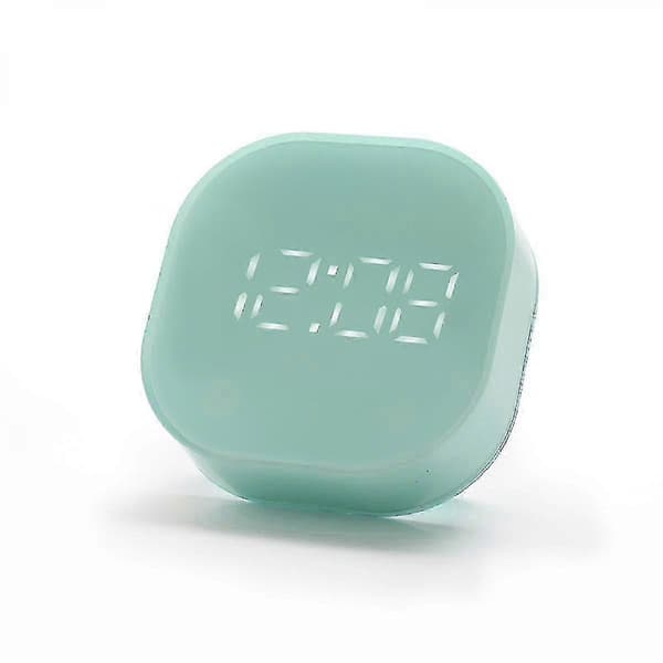 Kök och badrum duschväggsklocka med temperaturvisning och pekskärmtimer - Grön