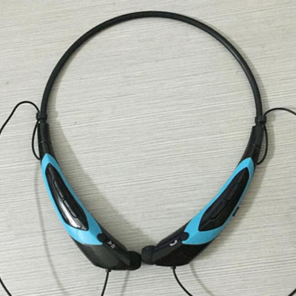 Bluetooth kuulokkeet, langattomat Bluetooth 4.0 -niskanauhakuulokkeet sisäänvedettävällä nappikuulokkeella, urheiluhienkestävät melua vaimentavat kuulokkeet blue