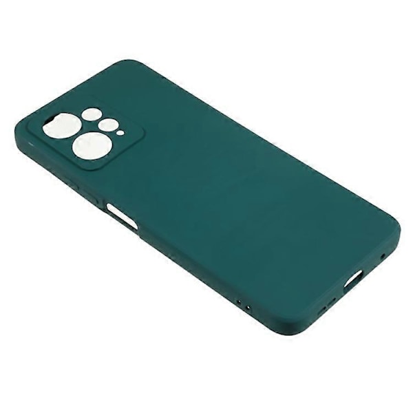 Kompatibel for Xiaomi Redmi Note 12 4G Gummibelagt TPU Telefondeksel Fiberfôr Anti-fall Telefonbeskyttelse Turquoise