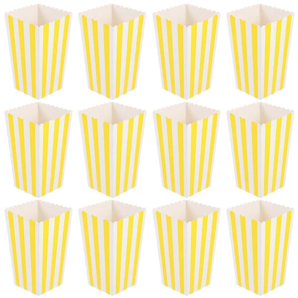 Event Popcorn-boks for barn, kompakte papirbeholdere for godbiter