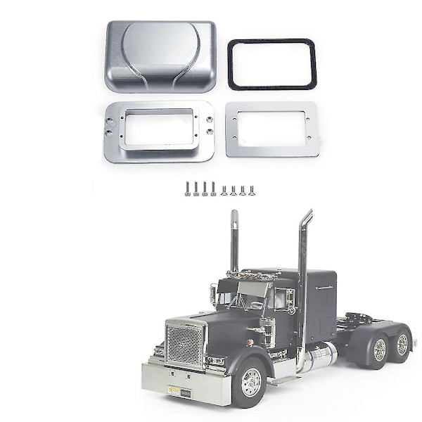 Metallinen simulaatio kattoluukku 1/14 Rc Traktori Kuorma-autolle King Hauler Gl Scania R620 Actros 3363 Arocs Ma