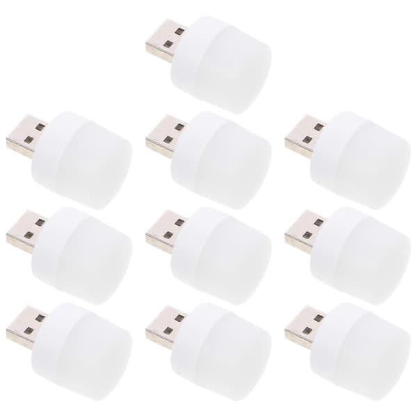 10 stk. USB Lys Ambient Belysning Bil Interiør USB Lampe Bærbar Laptop Lys