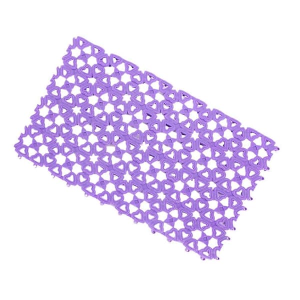 Mat Åndbar Multifunktionel Mesh Rede Måtte Lilla 29*20*1cm Skridsikker 3 stk