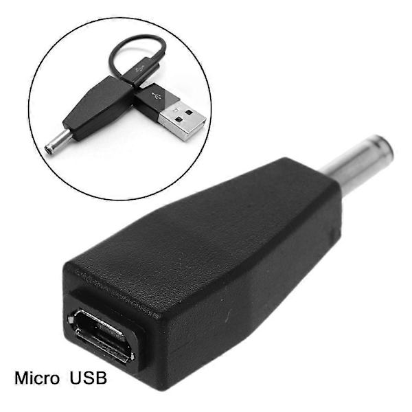 Micro USB Hun Til DC 3.5x1.35mm Hanstik Konverter Adapter Oplader Til USB HUB LED Lys Ventilator