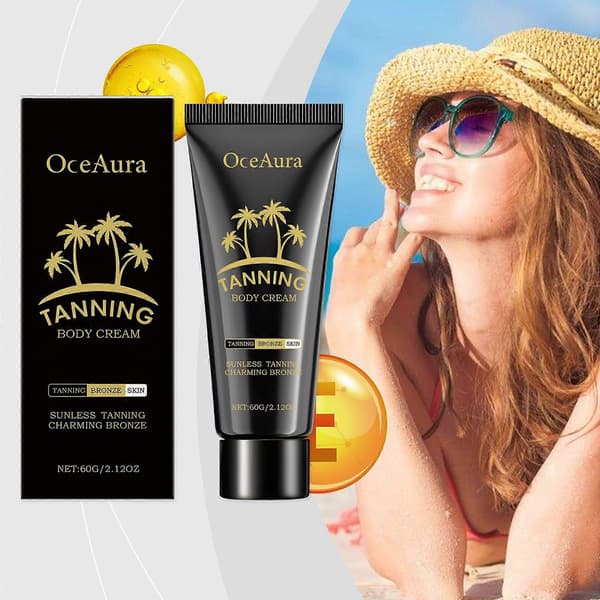Garvecreme, Solarium Garveaccelerator til Solarium & Udendørs Sol, Garveaccelerator med Verbena, Gulerod, E-vitamin, Intens Hydrering & Langvarig 3pcs