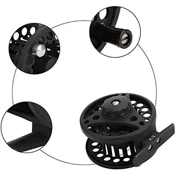 RiToEasysports 34 56 78 Fluefiskeshjul Fuldt Forseglet Helmetal Fluehjul