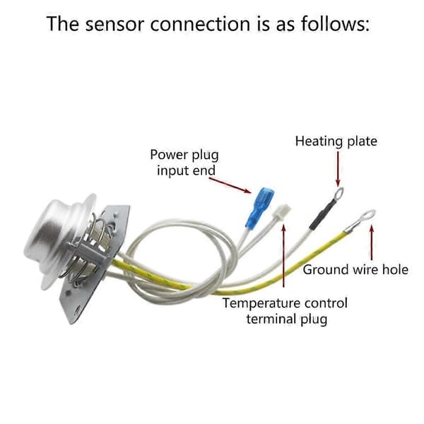 Högstabilitets riskokare sensor 50K Enkel installation Kokplatta temperatursensor