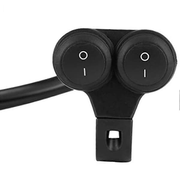 Motorcykel Broms Dimma Dubbel Kontroll Knapp Styre Switch För Framljus Switch Varningsljus Switch