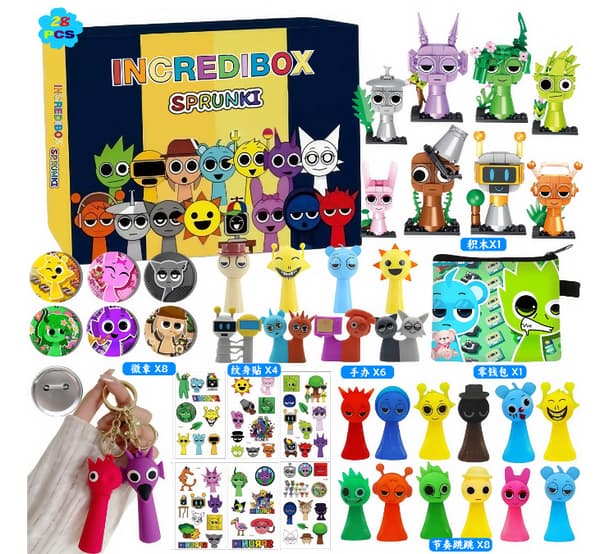 Adventskalendrar, glädjehängen, dekorationer, barnpresenter, rytm blind boxes