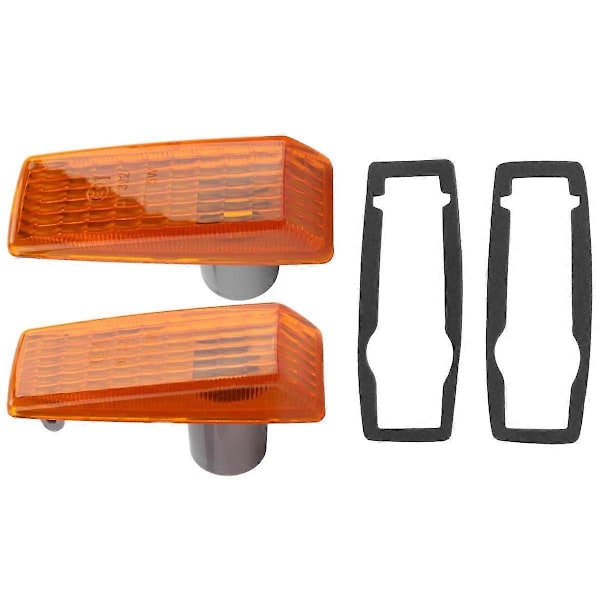 2 kpl Auton suuntavilkun valon osoitin toistin lampun kansi keltainen malleihin W124 R129 W140 W202 W201