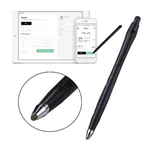 2st Universal Touch Screen Penna med Fjäderslang för Tablet Telefon Fin Spets