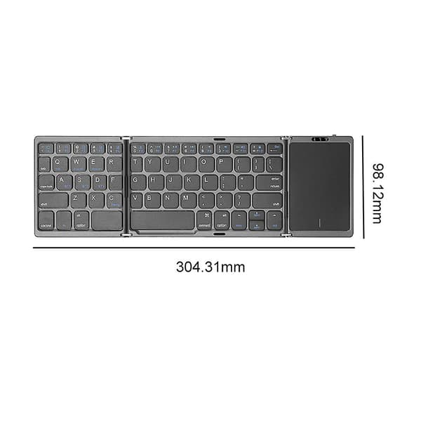 B033/B033 Plus/B089T Bærbar Mini Trådløst Foldbart Tastatur Med Touchpad Bluetooth Tastatur til IOS Android Windows Tablet Telefon