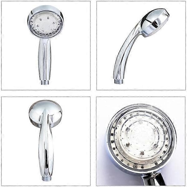 7 farvers LED brusehoved, flerfarvet, universal pasform