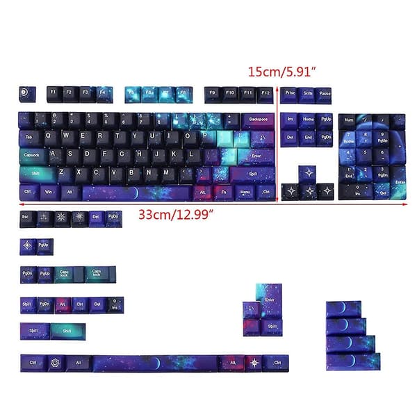 Tilpasset 139 PBT Keycaps Sett Termisk Sublimering PBT Keycaps Dye Sublimering