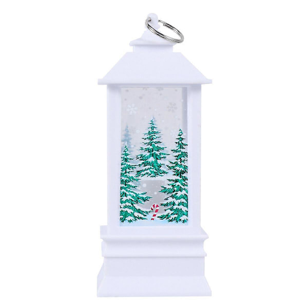 Juletema Dekorativ Lanterne Bedårende Natlampe Udsøgt Desktop LED-lys til Hjem Soveværelse (Stor Bronze Snemand Uden Batteri)