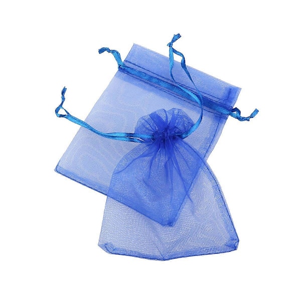 100 stk. klare gaveposer mini snoreposer slikposer pose organza smykkeposer små slikposer