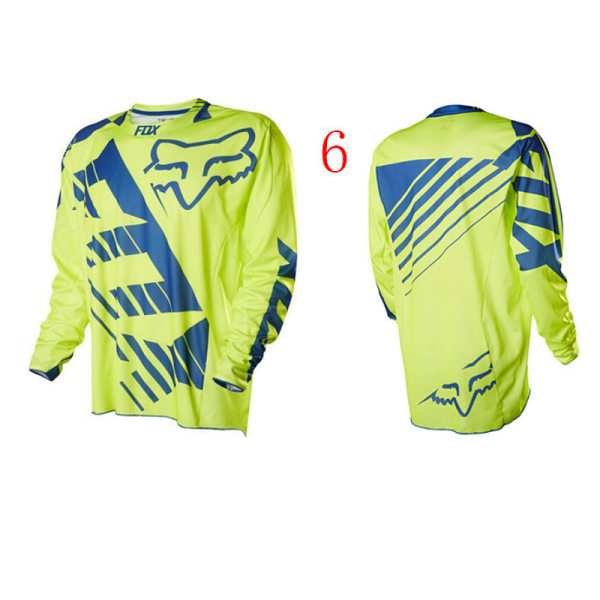 Sommer herre FOX downhill klær sykkel hurtigtørkende pustende langermet T-skjorte style 6 XL