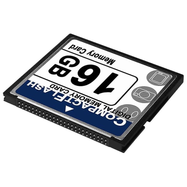 Professionelt 16GB Compact Flash Hukommelseskort (Hvidt og Blåt)