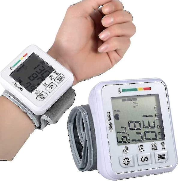 Blodtrycksmätare, med justerbart armband och LCD-display Nyhet för 2024 CD