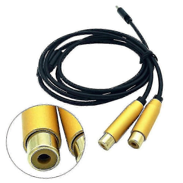 Rca Hona Till Typ-c Usb C Signal Video Av Ljudkabel Kontakt Sladd 0.8m Zekai