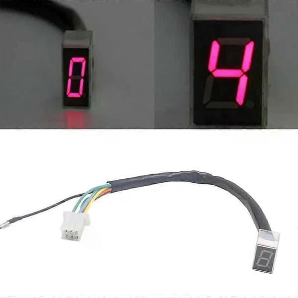 LED Universal Digital Växelindikator Motorcykel Display Växelspakssensor
