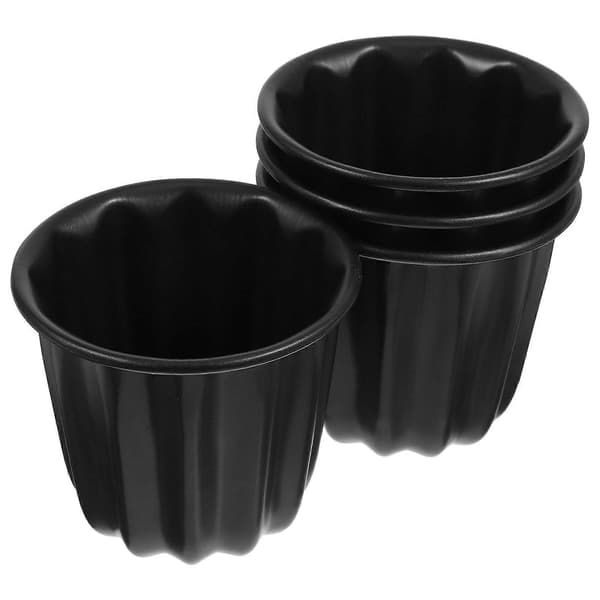 Mini Muffinsformar för bakning av caneléformar, sammankomster, non-stick beläggning, 4 st