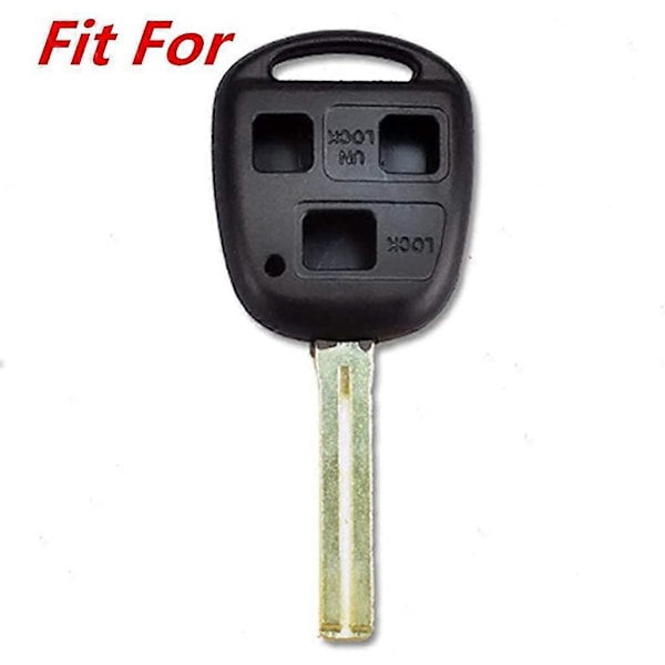 til Lexus Es300 Gs300 Gs400 Gs430 Gx470 Is300 Ls400 Ls430 Land Cruiser FJ Cruiser 2 stk. Sort Silikone Smart Nøgle Etui Cover Taske
