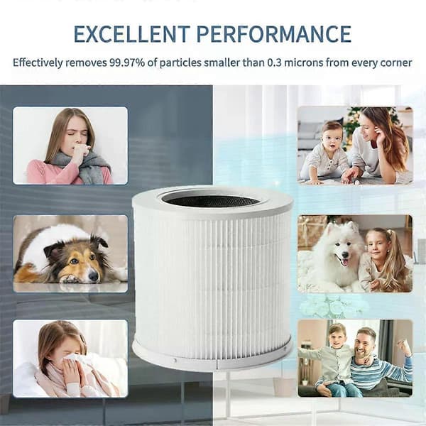 Luftrenserfilter til Xiaomi Luftrenser 4 Compact Filter Smart Luftrenser PM 25 med Aktivt Kulfilter