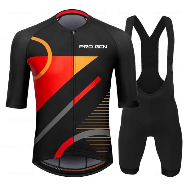 2023 FASTHOUES Herr Sommar Cykelkläder Set Andas Mountainbike Cykelkläder Ropa Ciclismo Verano Triathlondräkter TM-235 M